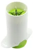 A close-up, studio shot of a green and white vegetable/fruit slicer. Podgląd zdjęcia produktu