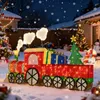 COSTWAY Weihnachtszug beleuchtet, 215cm Weihnachtsdeko mit Produktbild-Vorschau 2