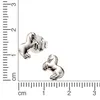 Zeeme for Kids Ohrringe 925/- Sterling Silber 0,8cm weiß Produktbild-Vorschau 2