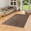 Hochflor Shaggy Teppich Luxus Feeling Mix Braun, Produktbild-Vorschau 1