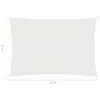 vidaXL Voile d'ombrage 160 g/m² blanc 3x6 m HDPE Voir les images du produit 13