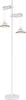 A white floor lamp with two lights. Náhled obrázku produktu