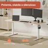 AREBOS Struttura Scrivania Elettrica Regolabile in Altezza Anteprima dell’immagine prodotto 6