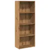 vidaXL Regał dębowy Artisan 60x30x152 cm materiał Podgląd zdjęcia produktu 1