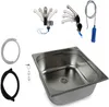 12V Edelstahl Spülbecken 354x325x150 mm Camping Waschbecken Produktbild-Vorschau 1