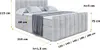 A diagram of a bed with dimensions indicated by text and lines. Produktbild-Vorschau