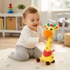 Jirafa de peluche interactiva con música, funciones de Vista previa de la imagen del producto 3