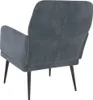 vidaXL Poltrona grigio scuro 62x79x79 cm in velluto Anteprima dell’immagine prodotto 5