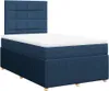 vidaXL Boxspringbett mit Matratze Blau 120x190 cm Stoff Produktbild-Vorschau 3