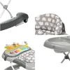 BRONEA® 4-in-1 Gehfrei Baby Lauflernwagen Schaukel Produktbild-Vorschau 9