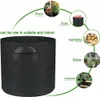 A black grow bag is shown with various illustrations and text indicating its uses and benefits. Produktbild-Vorschau
