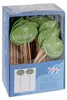 100x Kennzeichnungspicker Deko-Picker "Veggie" 12 cm grün Produktbild-Vorschau 2