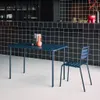 sweeek - Gartentisch aus Stahl für 4 Personen - Marineblau Produktbild-Vorschau 4
