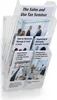 DURABLE Prospektspender Set XL A4, 861319 transparent Produktbild-Vorschau 3