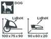 taXXi Fahrradanhänger Dog L - Dark Grey/Dark Green Produktbild-Vorschau 3