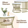 Set aus 2 runden Couchtischen, modern, mit glänzender Produktbild-Vorschau 8
