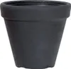 A dark gray textured planter pot on a white background. Náhled obrázku produktu