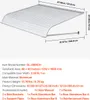 SucceBuy Marquise de fenêtre 121,9x106,6x51cm, auvent de Voir les images du produit 7