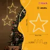 SALCAR 2 Stück 60 LED Lichterkette LED Stern Fenster Deko Produktbild-Vorschau 7