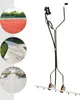 A collage showing a pressure washer attachment on a white background, and three circular inset images of a running track, a paved walkway, and a factory floor. Produktbild-Vorschau