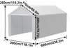 TRMLBE Carport 3x6 m Zeltgarage mit Abnehmbar Seitenwände Produktbild-Vorschau 7
