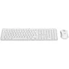 A white wireless keyboard and mouse set against a white background. Anteprima dell’immagine prodotto
