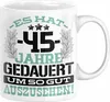 45. Geburtstag Lustig Geschenk Männer Frauen Geschenkidee Produktbild-Vorschau 1