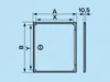 Aufbau Revisionstür Kunststoff : 300x300mm Größe: 300x300mm Produktbild-Vorschau 3