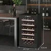 HOMCOM Weinkühlschrank, 91 Liter Kapazität, LED-Anzeige, Produktbild-Vorschau 3