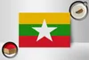 Holzschild Flagge Myanmars 18x12 cm Flag of Myanmar Produktbild-Vorschau 3