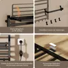 Puluomis elektrische handdoekradiator met LED-touchdisplay, Productafbeelding-voorbeeld 8