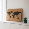 UNUS Deko Wandbild Kork Weltkarte mit Stecknadeln Produktbild-Vorschau 2