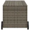 Gartentruhe mit Rollen Grau 190L Poly Rattan - Gartenboxen Produktbild-Vorschau 5