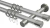 Interdeco Gardinenstange / Vorhangstange Silbergrau / Produktbild-Vorschau 1