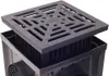 Hofablauf Gartenablauf schwarz PVC Gusseisen Gitter Produktbild-Vorschau 2