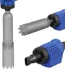 A collage of three close-up shots of a water filter cleaning device, showing different parts and attachments. Anteprima dell’immagine prodotto