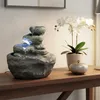 Zimmerbrunnen in Fels-Optik mit LED Beleuchtung Produktbild-Vorschau 4