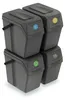 Abfalleimer 4er Set SORTIBOX - steingrau Produktbild-Vorschau 3