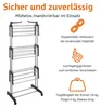 Support de séchage pliable Amazon Basics pour intérieur, Voir les images du produit 2
