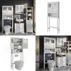 Toilettenschrank Vicco Bianco Weiß 69 x 171 cm, Model 54451 Produktbild-Vorschau 7