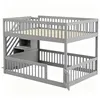 Flieks Etagenbett 140x200cm mit Schubladen und Treppe, Produktbild-Vorschau 9