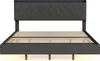 Letto imbottito Flieks 160x200cm con USB, letto Anteprima dell’immagine prodotto 10