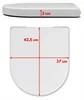 WC Sitz - Toilettensitz - für Villeroy & Boch O.novo - Weiß Produktbild-Vorschau 11
