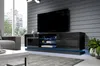 A modern living room with a TV stand and a large television. Produktbild-Vorschau
