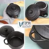 Vilde | Kastról - S vekom - Čierny - 450 ml - Z porcelánu - Náhľad obrázku produktu 4