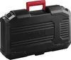 A black tool case with a red handle. Produktbild-Vorschau