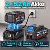 Akku Laubbläser, Akku laubsauger mit 2 x 5,2 Ah Akkus und Produktbild-Vorschau 7