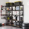 Úložný regál černý 200 cm LOFT Náhled obrázku produktu 6