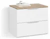 Kommode Livinity Piave Weiß/Sonoma 60 x 50 cm mit 2 Produktbild-Vorschau 1