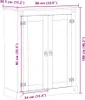 vidaXL Armoire à chaussures Corona 86x38,5x108 cm Pin Voir les images du produit 8
